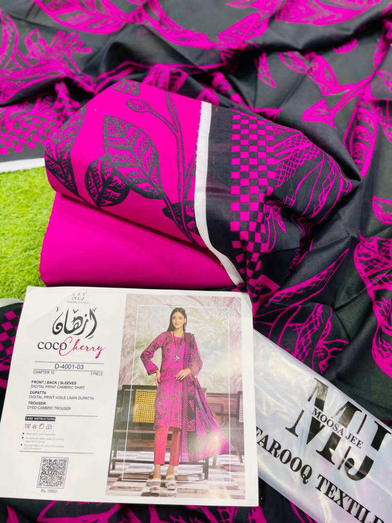 IZHAN COCO CHEERY PRINTED 3-Piece Collection CHAPTER-10,2024 By Moosa Jee”