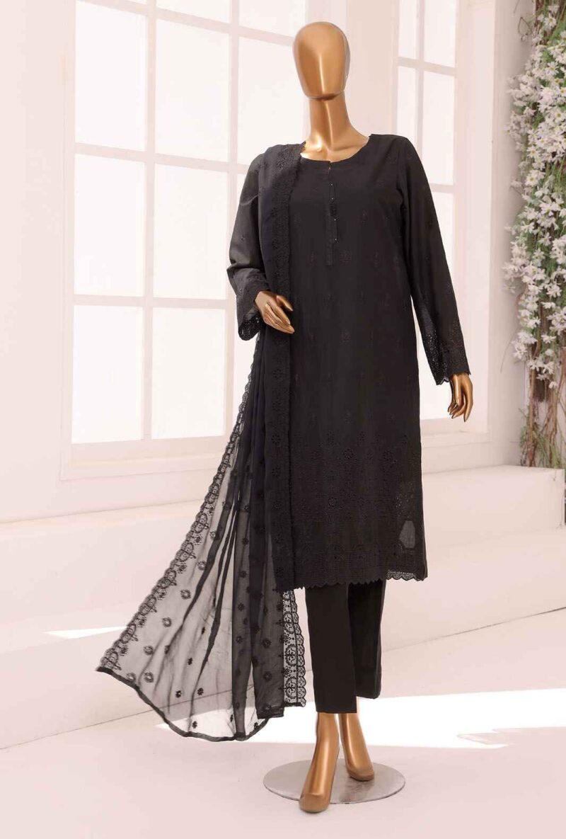 3 Piece Unstitched - Dynasty Chikankari Embroidered Suit