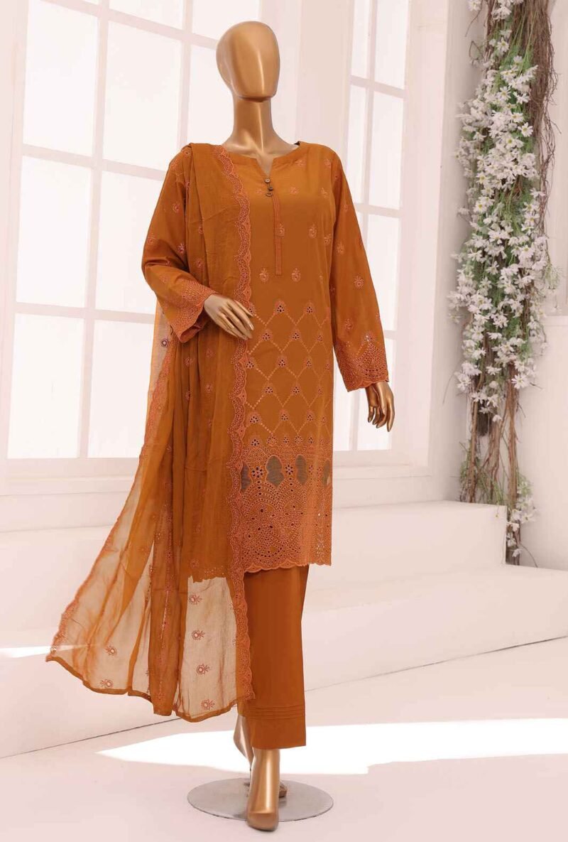 3 Piece Unstitched - Dynasty Chikankari Embroidered Suit