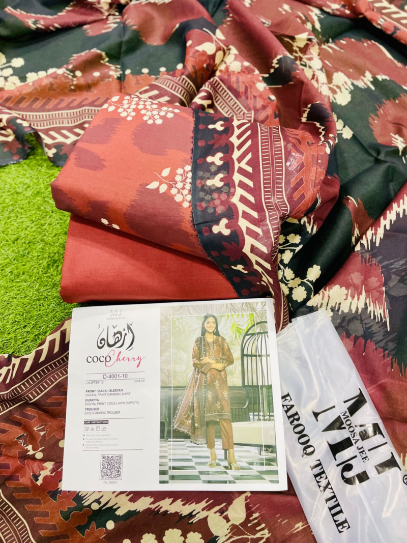 IZHAN COCO CHEERY PRINTED 3-Piece Collection CHAPTER-10,2024 By Moosa Jee”