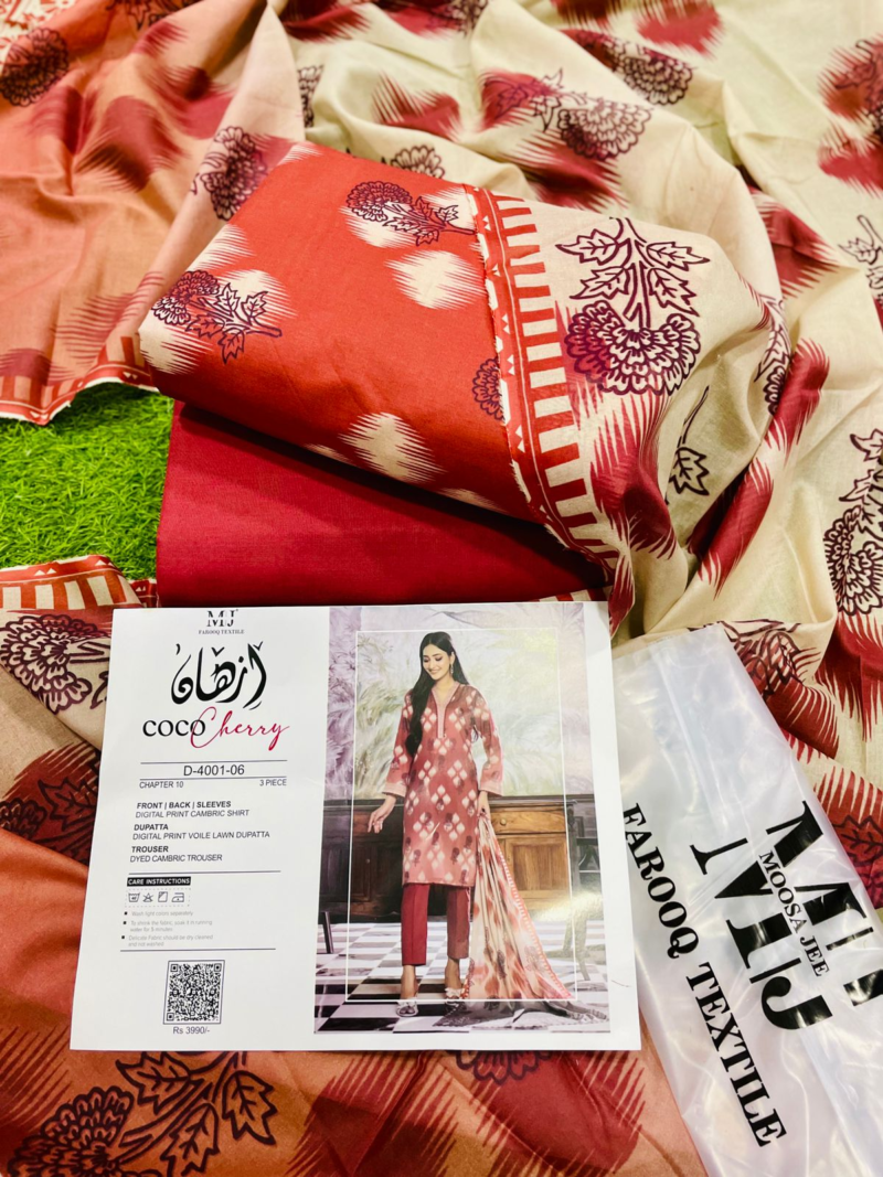 IZHAN COCO CHEERY PRINTED 3-Piece Collection CHAPTER-10,2024 By Moosa Jee”