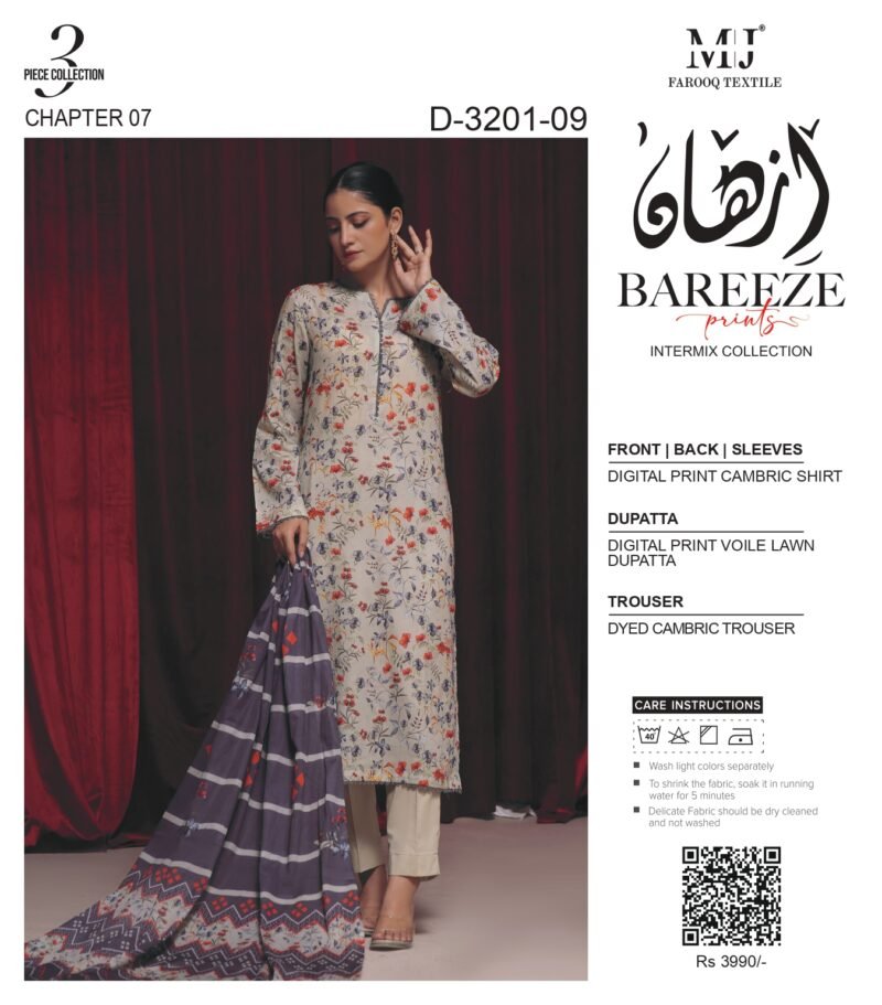 Izhan Bareeze Prints Intermix Collection 2024