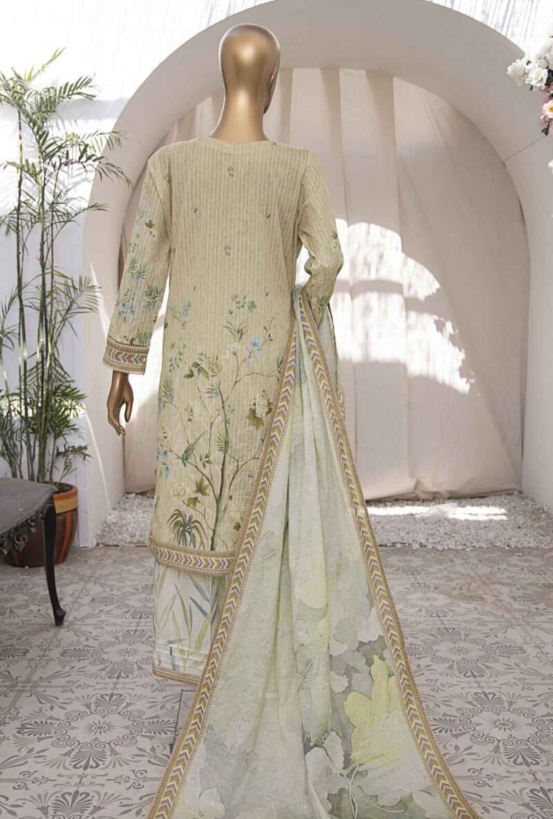3 Piece Unstitched - Nayab Printkari Doriya Embroiderd Suit - Image 2