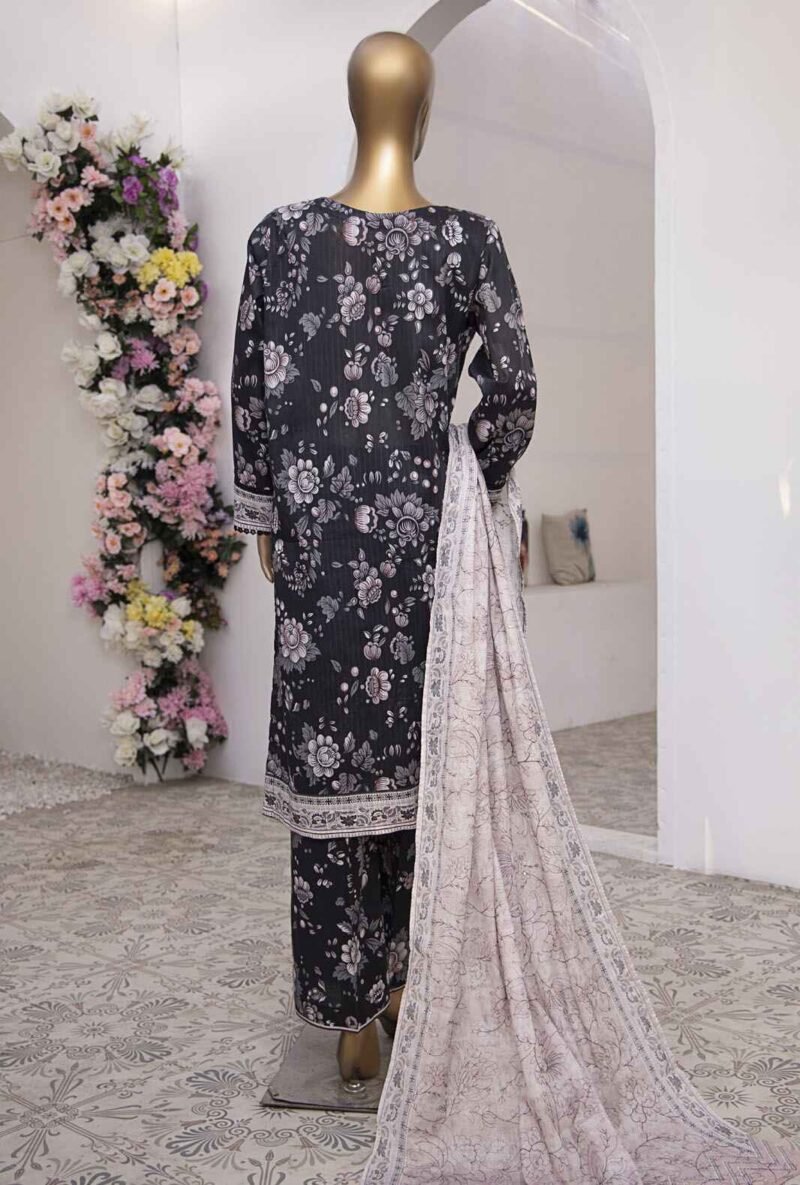 3 Piece Unstitched - Nayab Printkari Doriya Embroiderd Suit - Image 2