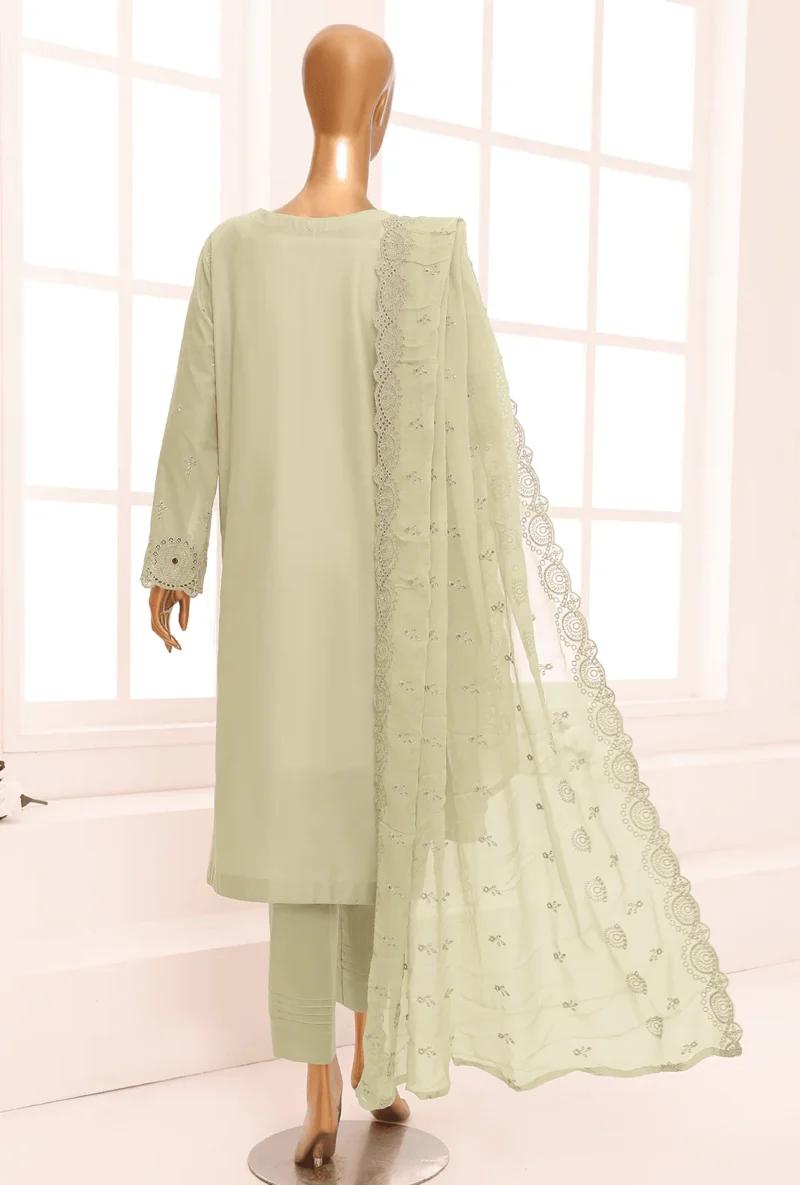 3 Piece Unstitched - Dynasty Chikankari Embroidered Suit - Image 2