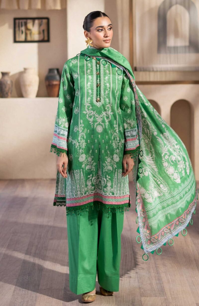 Mausummery Printed Lawn Unstitched 3 Piece - Aster - MUS25PL - Blue - Summer Collection