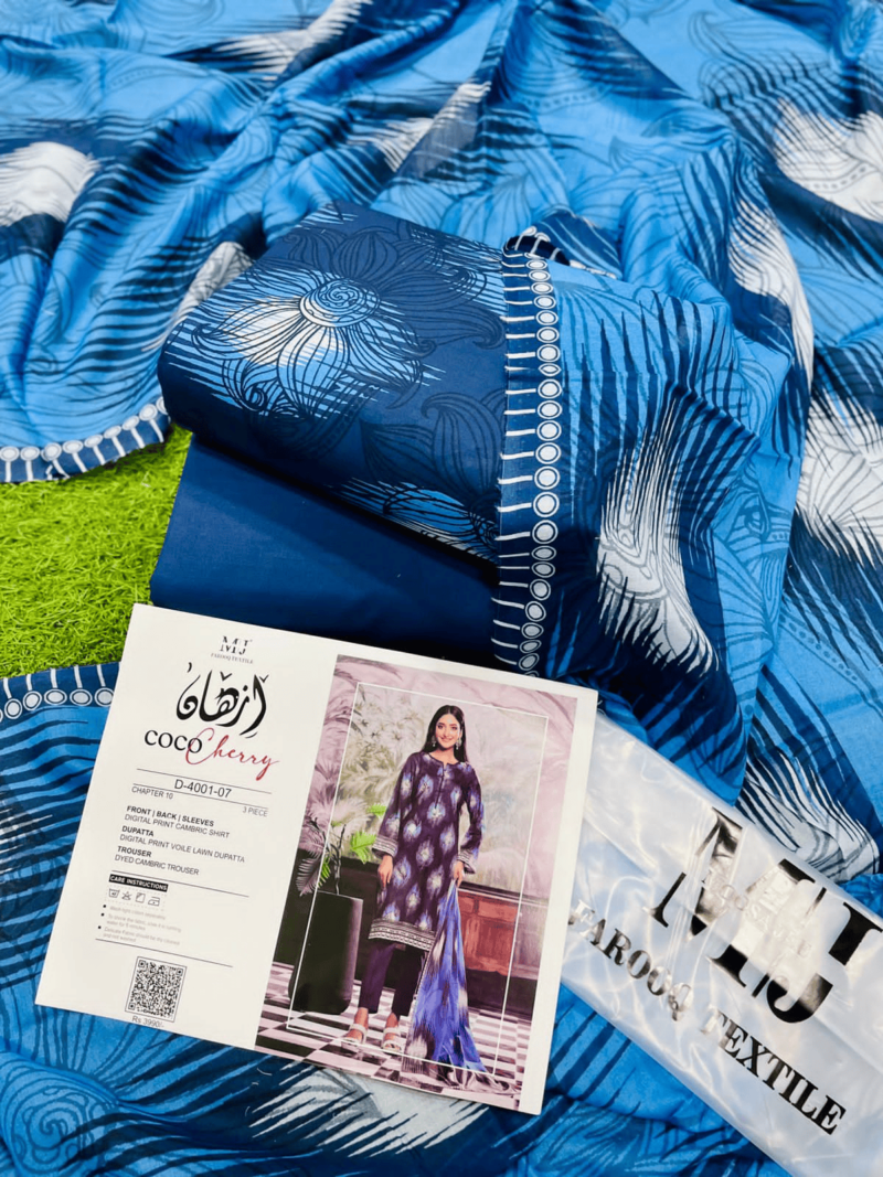 IZHAN COCO CHEERY PRINTED 3-Piece Collection CHAPTER-10,2024 By Moosa Jee”