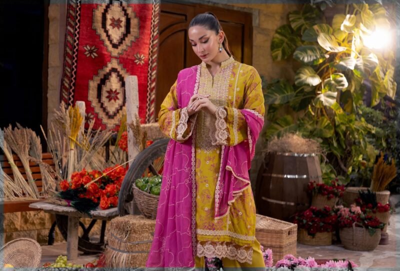 EMBROIDERED LUXURY CAMBRIC UNSTITCHED 3PCS 2024 Big Discunt - Image 2