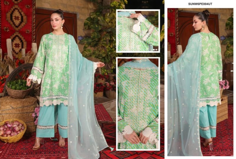 EMBROIDERED LUXURY CAMBRIC UNSTITCHED 3PCS 2024 Big Discunt