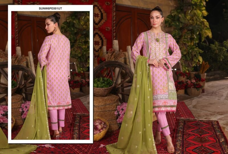 EMBROIDERED LUXURY CAMBRIC UNSTITCHED 3PCS 2024 Big Discunt