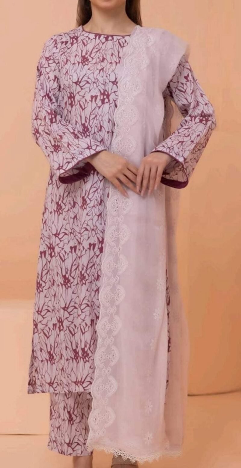 Regalia lawn 3 pes Emb chaifon Dupata 2024