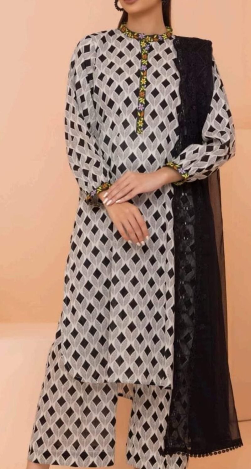 Regalia lawn 3 pes Emb chaifon Dupata 2024