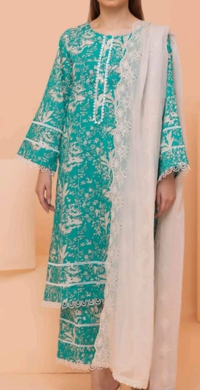 Regalia lawn 3 pes Emb chaifon Dupata 2024