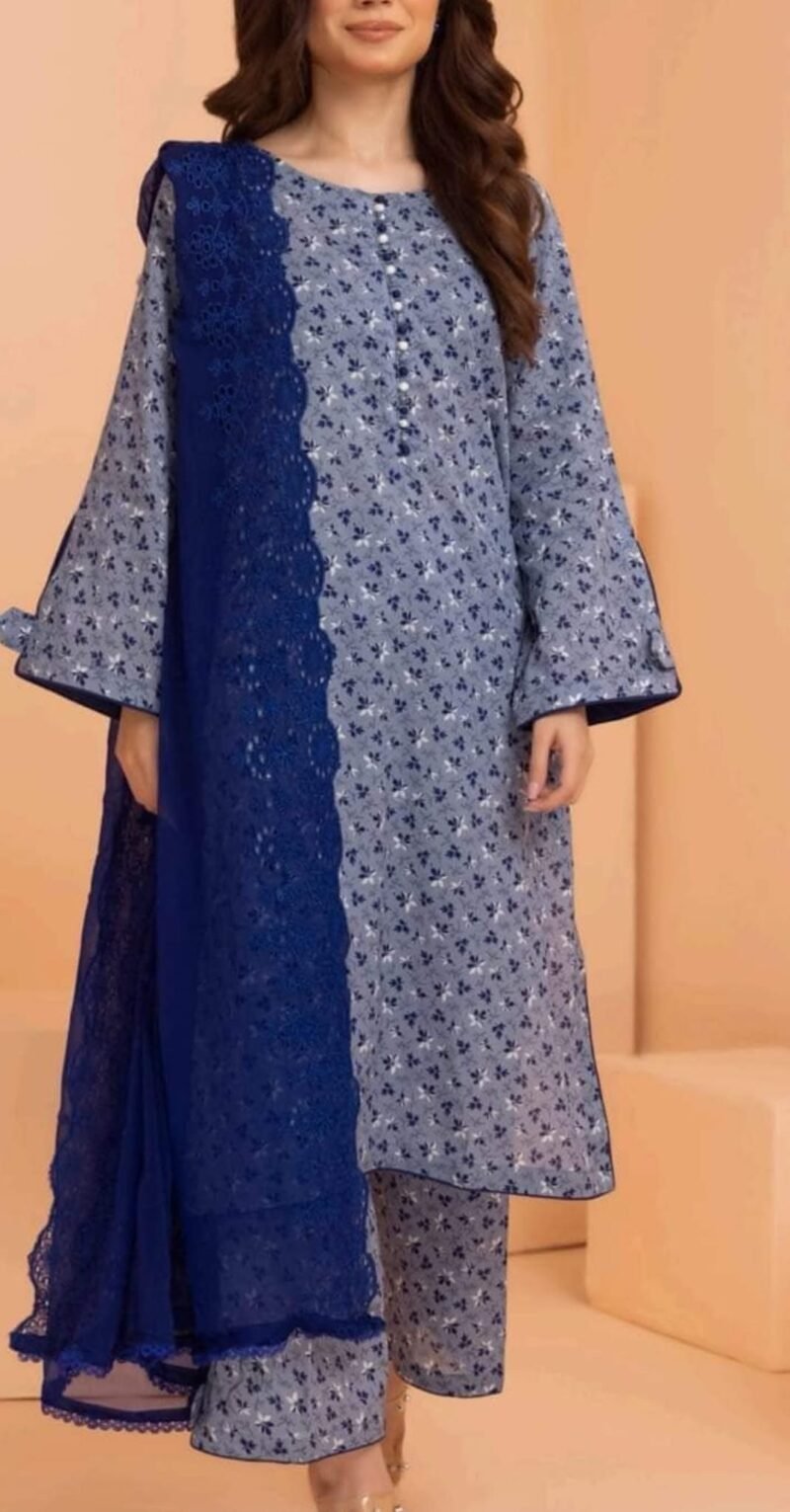 Regalia lawn 3 pes Emb chaifon Dupata 2024