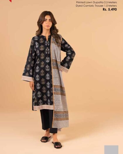 Alkaram Studio – Luxury Digital Printed Lawn 3-Piece Collection 2025