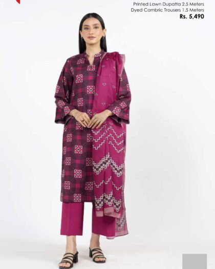 Alkaram Studio – Luxury Digital Printed Lawn 3-Piece Collection 2025