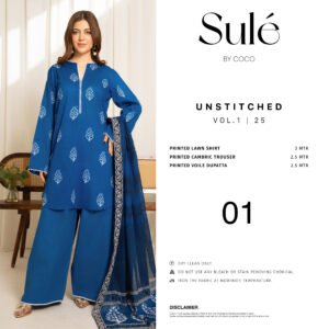 COCO SULE Prints by Zara Shahjahan – Lawn | Unstitched 3-Piece Suit