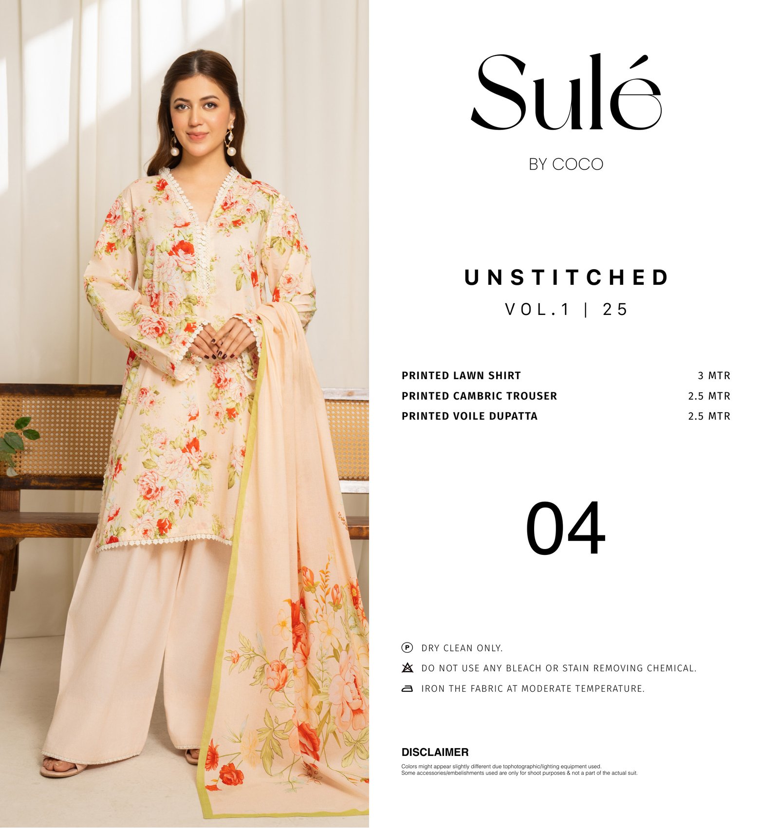 COCO SULE Prints by Zara Shahjahan – Digital Printed Lawn Collection Vol-1 2025 | Unstitched 3-Piece Suit