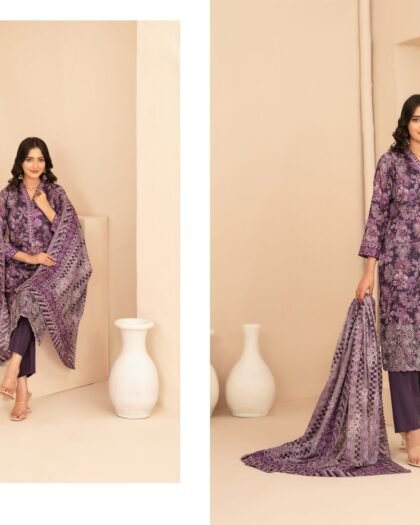 RUMEHA by Shahid Tawakkal – Embroidered Digital Printed ND Lawn Collection 2026 | Unstitched 3-Piece Suit