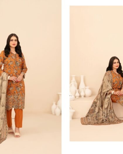 RUMEHA by Shahid Tawakkal – Embroidered Digital Printed ND Lawn Collection 2026 | Unstitched 3-Piece Suit