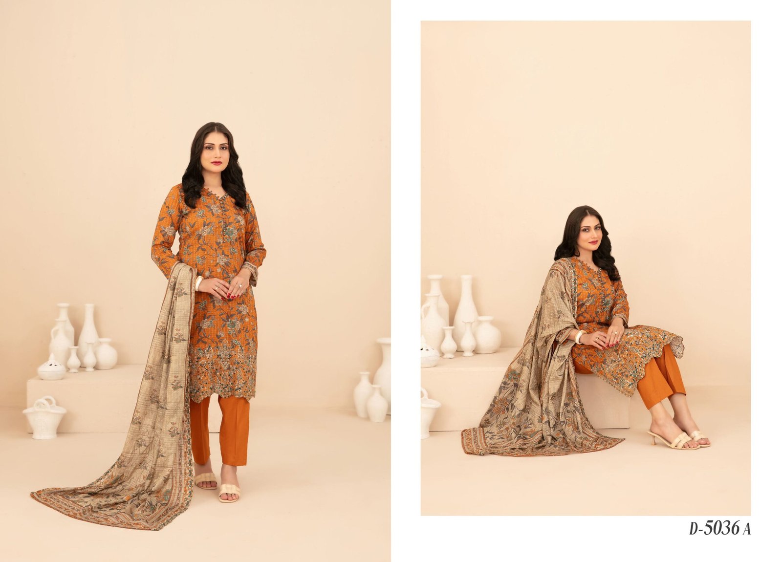 RUMEHA by Shahid Tawakkal – Embroidered Digital Printed ND Lawn Collection 2026 | Unstitched 3-Piece Suit