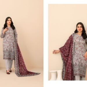 RUMEHA by Shahid Tawakkal – Embroidered Digital Printed ND Lawn Collection 2026 | Unstitched 3-Piece Suit