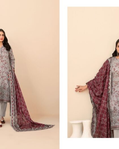 RUMEHA by Shahid Tawakkal – Embroidered Digital Printed ND Lawn Collection 2026 | Unstitched 3-Piece Suit