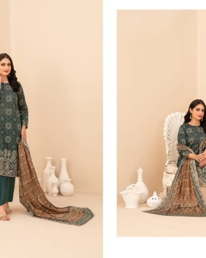 RUMEHA by Shahid Tawakkal – Embroidered Digital Printed ND Lawn Collection 2026 | Unstitched 3-Piece Suit