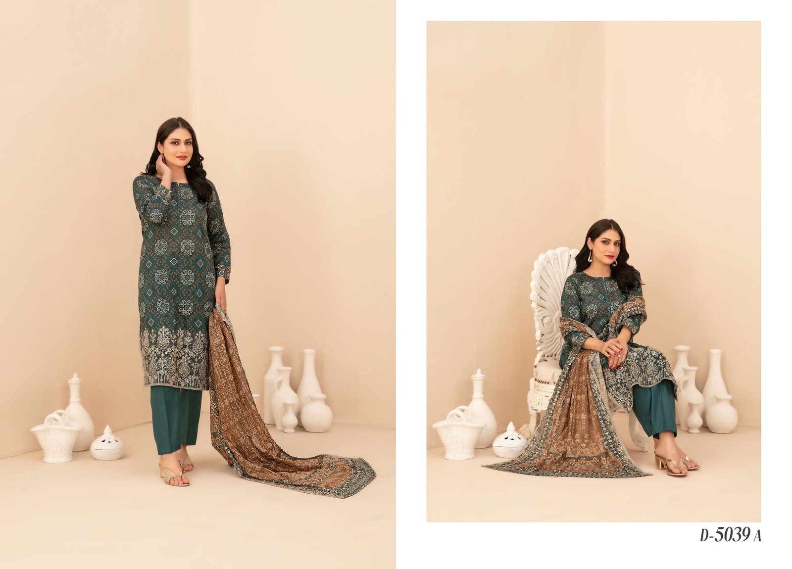RUMEHA by Shahid Tawakkal – Embroidered Digital Printed ND Lawn Collection 2026 | Unstitched 3-Piece Suit