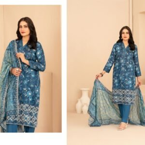 RUMEHA by Shahid Tawakkal – Embroidered Digital Printed ND Lawn Collection 2026 | Unstitched 3-Piece Suit
