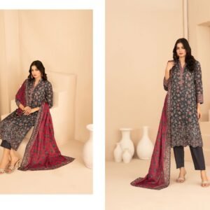 RUMEHA by Shahid Tawakkal – Embroidered Digital Printed ND Lawn Collection 2026 | Unstitched 3-Piece Suit