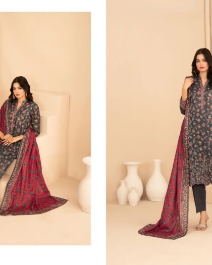 RUMEHA by Shahid Tawakkal – Embroidered Digital Printed ND Lawn Collection 2026 | Unstitched 3-Piece Suit