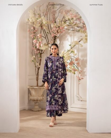 ZIVA by Gull Jee – Premium Unstitched Embroidered Lawn Suit