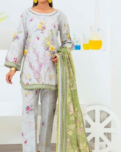 ALZOHAIB – COCO CORDS Cambric Digital Printed Collection Vol-1 2025 | Unstitched 3-Piece Suit