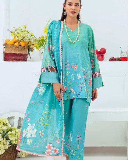 ALZOHAIB – COCO CORDS Cambric Digital Printed Collection Vol-1 2025 | Unstitched 3-Piece Suit