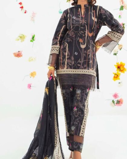 ALZOHAIB – COCO CORDS Cambric Digital Printed Collection Vol-1 2025 | Unstitched 3-Piece Suit