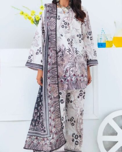 ALZOHAIB – COCO CORDS Cambric Digital Printed Collection Vol-1 2025 | Unstitched 3-Piece Suit