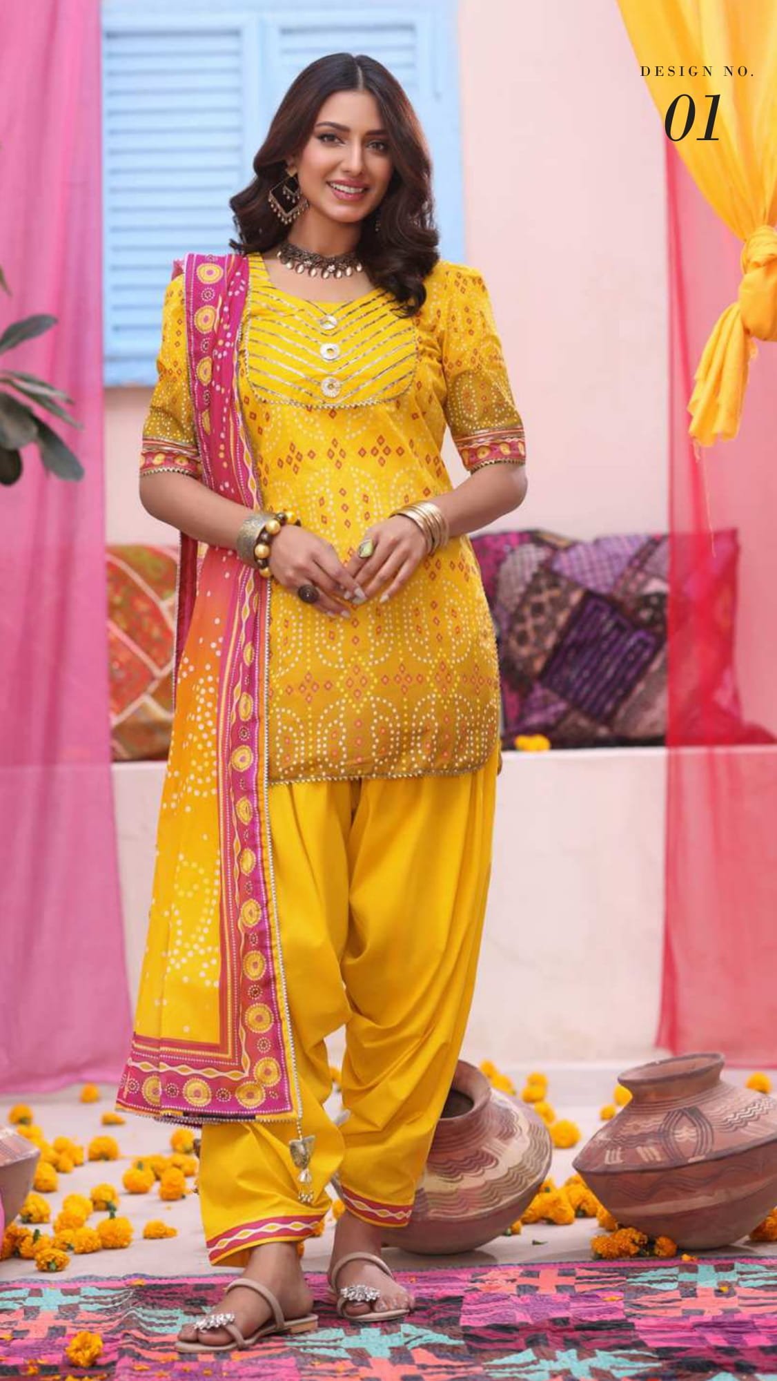 Heritage Chunri Digital Printed Lawn Collection (2026) – 3 Piece Unstitched - Image 3