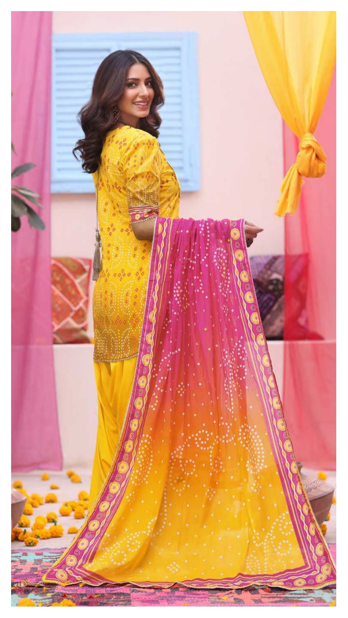 Heritage Chunri Digital Printed Lawn Collection (2026) – 3 Piece Unstitched - Image 4