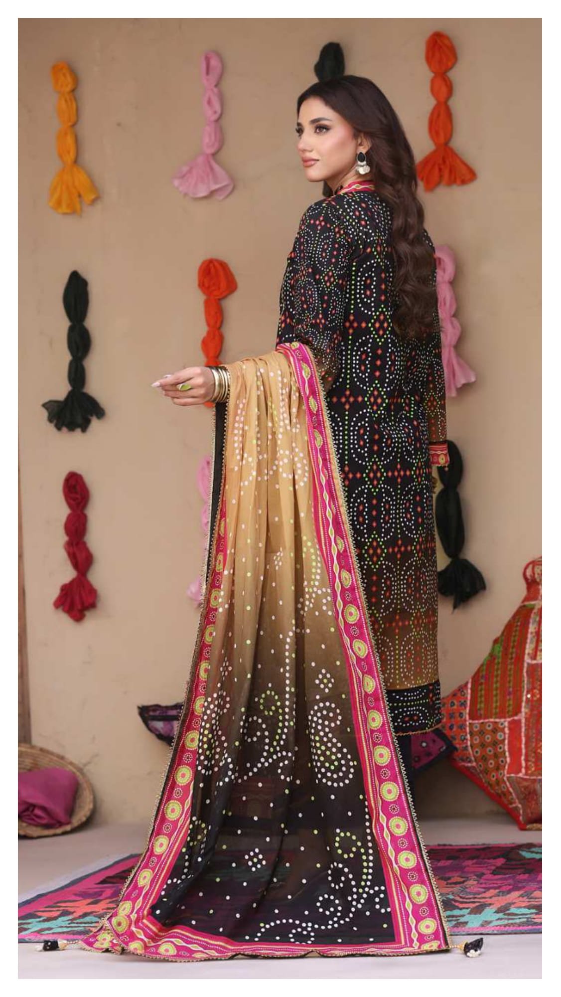 Heritage Chunri Digital Printed Lawn Collection (2026) – 3 Piece Unstitched - Image 6