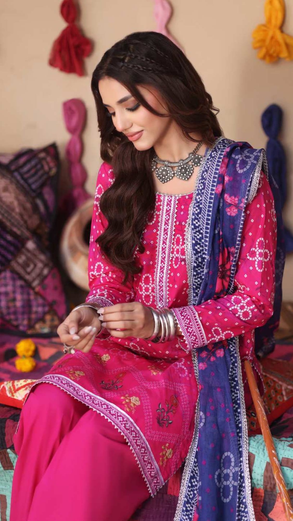 Heritage Chunri Digital Printed Lawn Collection (2026) – 3 Piece Unstitched - Image 2