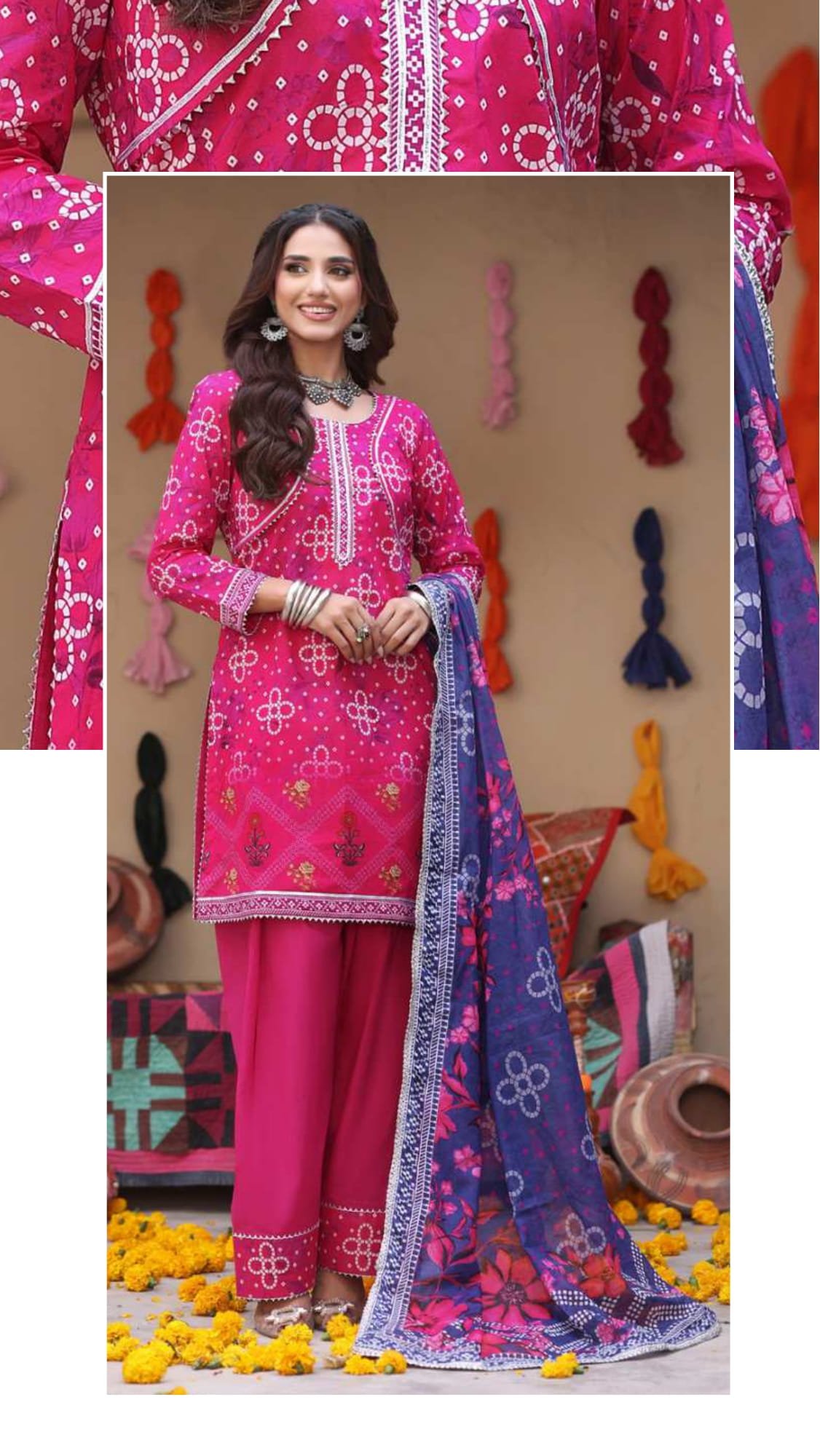 Heritage Chunri Digital Printed Lawn Collection (2026) – 3 Piece Unstitched - Image 3