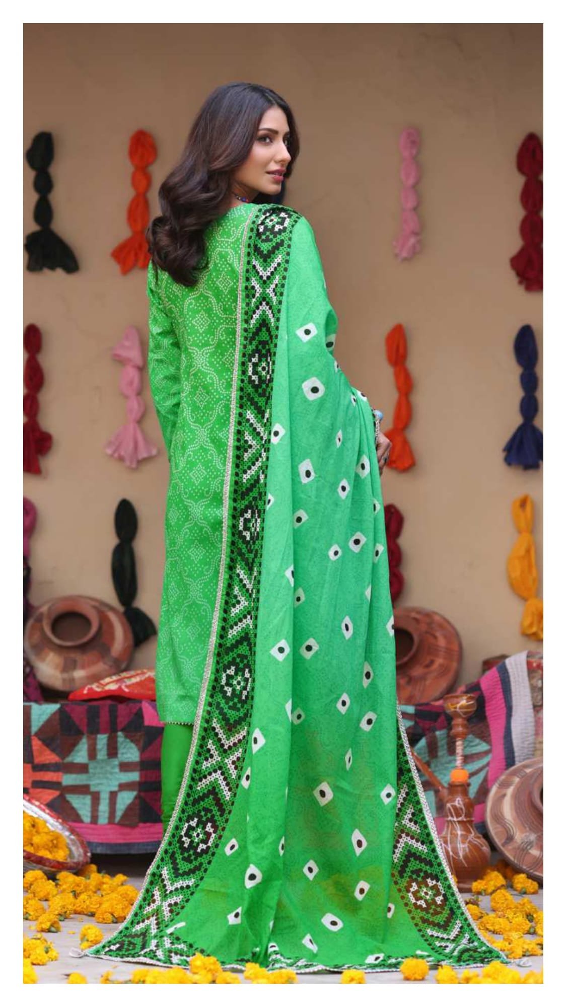 Heritage Chunri Digital Printed Lawn Collection (2026) – 3 Piece Unstitched - Image 5