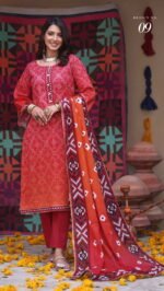Heritage Chunri Digital Printed Lawn Collection (2026) – 3 Piece Unstitched