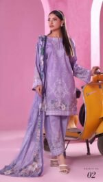 ALZOHAIB – COCO CORDS Cambric Digital Printed Collection Vol-1 2025 | Unstitched 3-Piece Suit