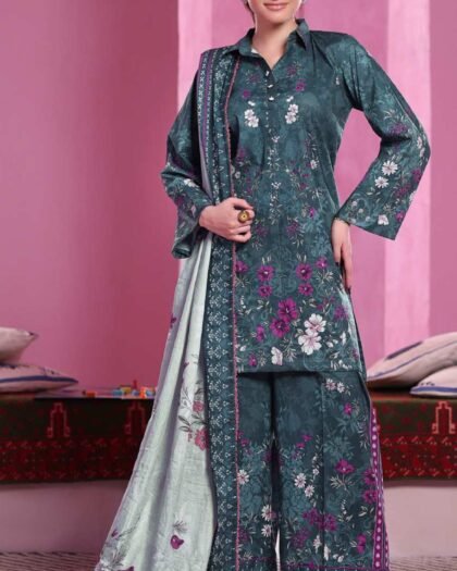 ALZOHAIB – COCO CORDS Cambric Digital Printed Collection Vol-1 2025 | Unstitched 3-Piece Suit