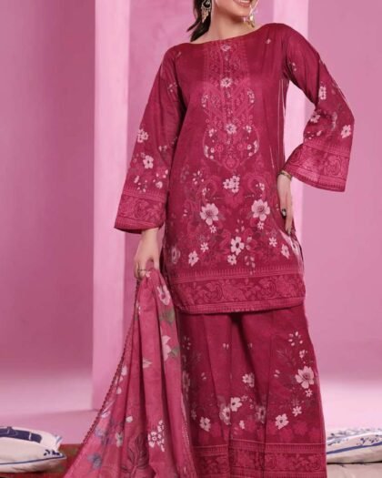 ALZOHAIB – COCO CORDS Cambric Digital Printed Collection Vol-1 2025 | Unstitched 3-Piece Suit