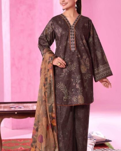 ALZOHAIB – COCO CORDS Cambric Digital Printed Collection Vol-1 2025 | Unstitched 3-Piece Suit