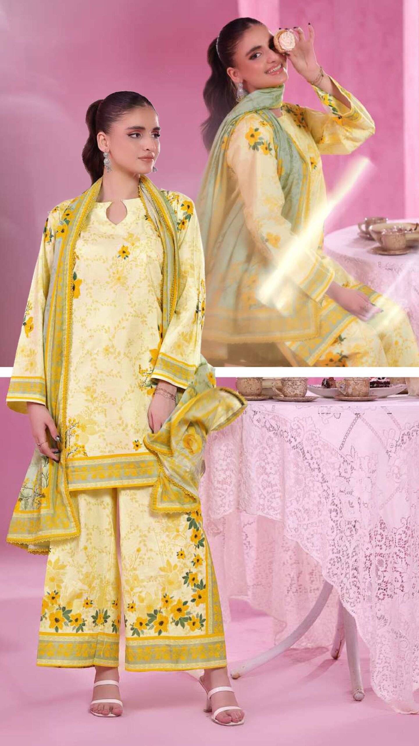 ALZOHAIB – COCO CORDS Cambric Digital Printed Collection Vol-1 2025 | Unstitched 3-Piece Suit