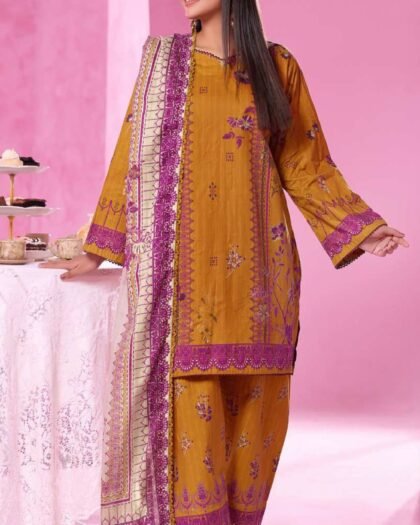ALZOHAIB – COCO CORDS Cambric Digital Printed Collection Vol-1 2025 | Unstitched 3-Piece Suit